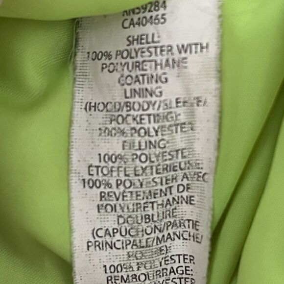 Place Kids Black and Green Hooded Jacket Size 7/8 - Picture 4 of 4